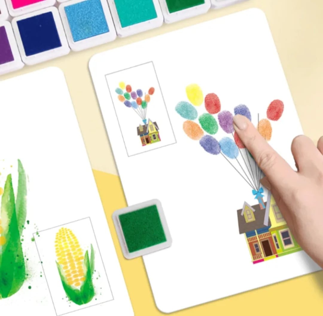 Juego Didáctico Pinta Dedos Para Niños