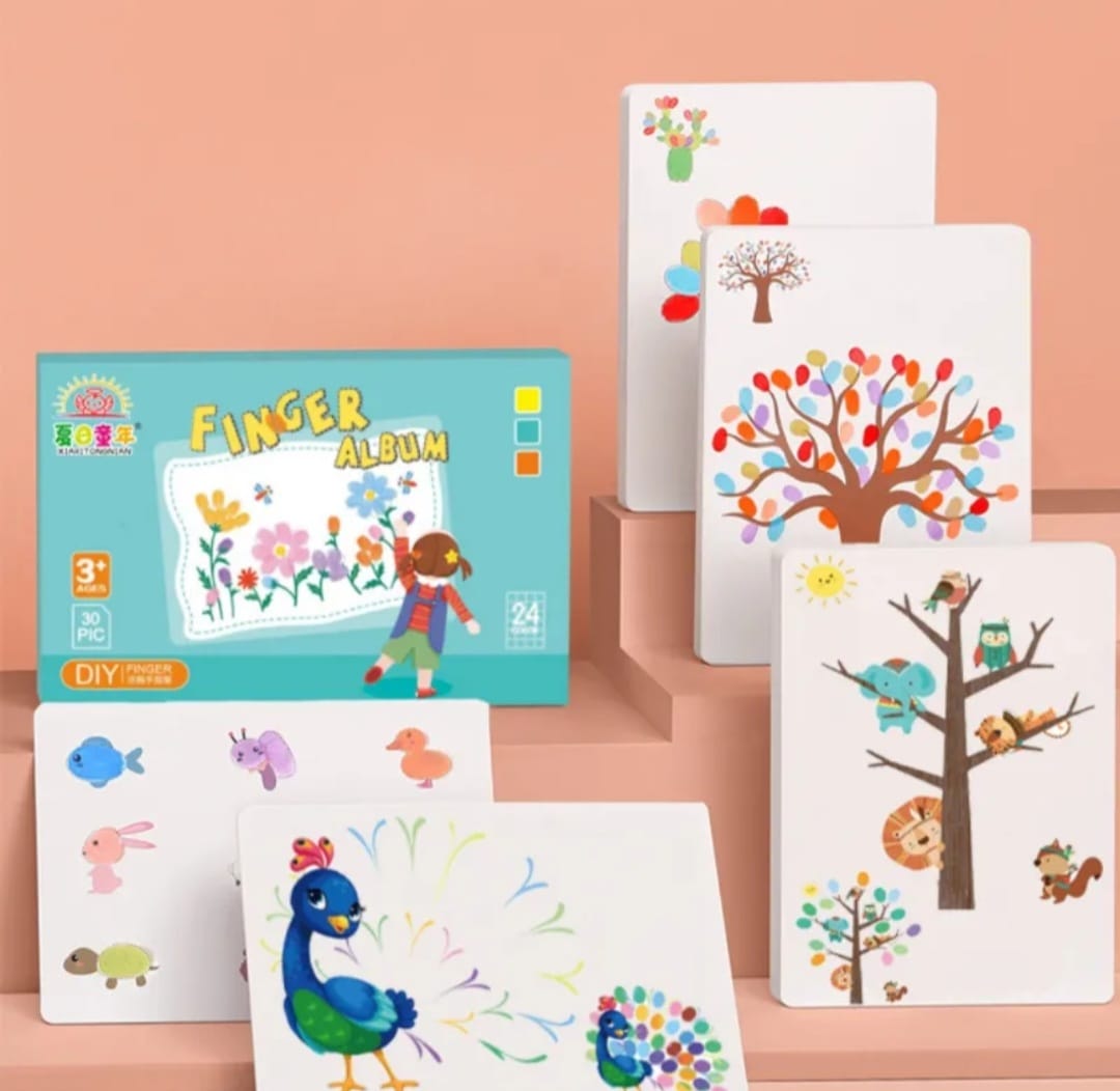 Juego Didáctico Pinta Dedos Para Niños